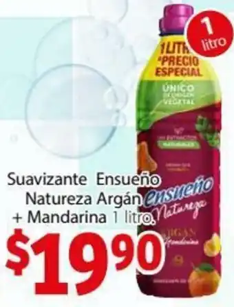 Suavizante Ensueño Natureza Argán + Mandarina 1litro