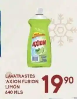 Alsuper Lavatrastes Axion Fusion Limon 640mls oferta