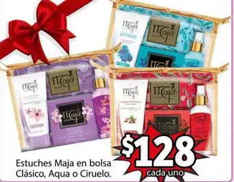 Soriana Híper Estuches Maja en Bolsa Clásico, Agua o Ciruelo oferta