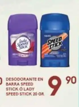 Alsuper Desodorante en Barra Speed Stick o Lady Speed Stick 20 gr oferta