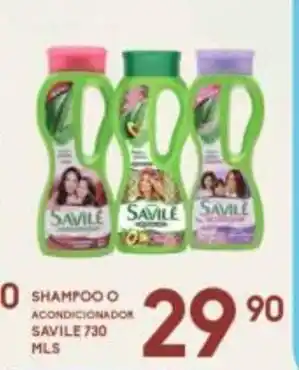 Shampoo o Acondicionador Savile 730 mls