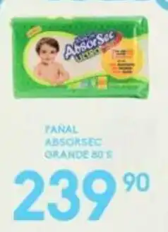 Alsuper Pañal Absorsec Grande 80's oferta