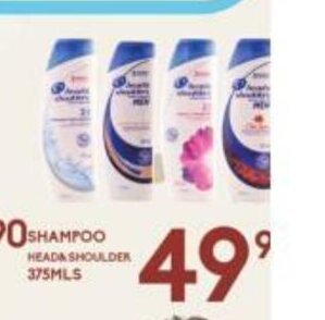 Alsuper Shampoo Head & Shoulders 375mls oferta
