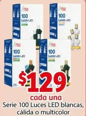 Soriana Híper Series 100 Luces LED Blancas, Cálida o Multicolor oferta