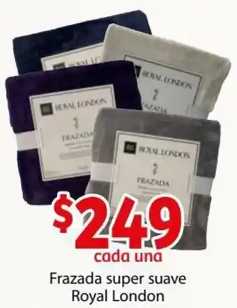 Soriana Híper Frazada Super Suave Royal London oferta