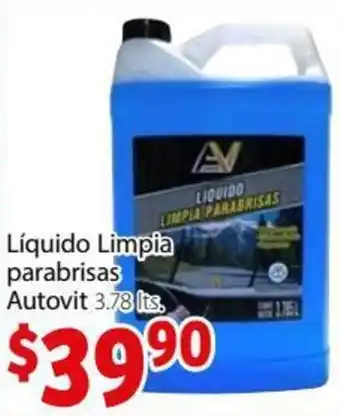 Soriana Híper Líquido Limpia Parabrisas Autovit 3.78lts oferta