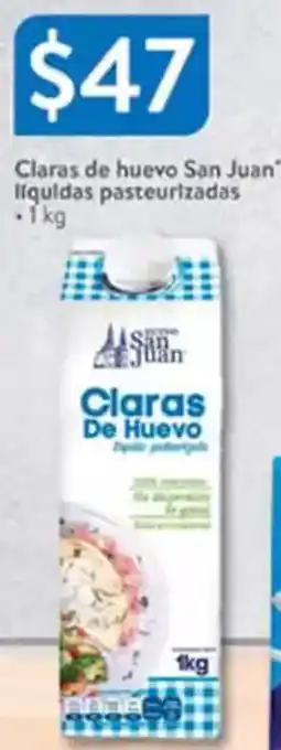 Walmart Claras de huevo san juan" líquidas pasteurizadas oferta