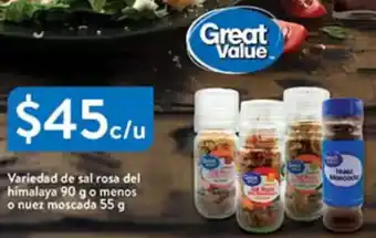 Walmart Great value variedad de sal rosa del himalaya oferta