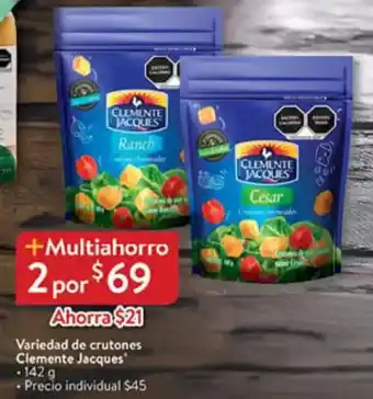 Walmart Clemente jacques variedad de crutones oferta