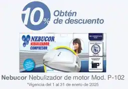 Soriana Híper Nebucor nebulizador de motor mod. p-102 "vigencia del 1 al 31 de enero de 2025 oferta