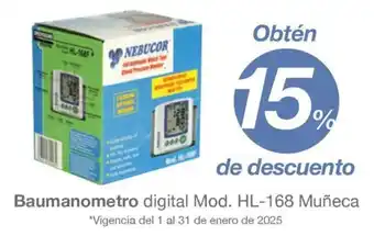 Soriana Híper Nebucor Baumanometro Digital oferta