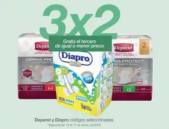 Soriana Híper Depend y Diapro oferta