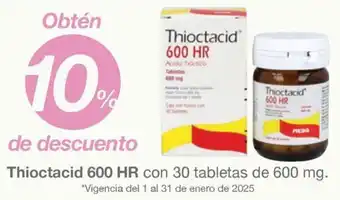 Soriana Híper Thioctacid 600 HR oferta