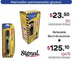 Tony Super Papelerías Signal marcador permanente grueso oferta