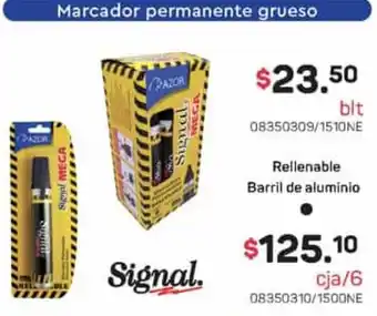 Tony Super Papelerías Signal marcador permanente grueso oferta