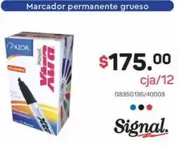 Tony Super Papelerías Signal marcador permanente grueso oferta