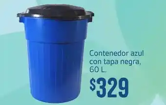 Soriana Híper Azul - contenedor con tapa negra oferta