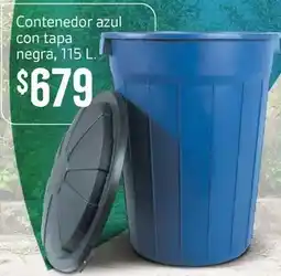 Soriana Híper Azul - contenedor con tapa negra oferta