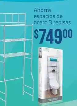 Soriana Híper Ahorra espacios de acero 3 repisas oferta