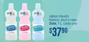 Soriana Híper Zote - jabón líquido blanco, azul o rosa oferta