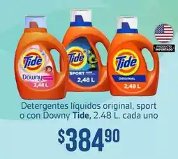 Soriana Híper Tide - detergentes líquidos original, sport o con downy oferta