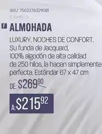 DelSol Almohada oferta