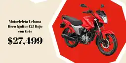 Elektra Motocicleta Urbana Hero Ignitor 125 Rojo con Gris oferta