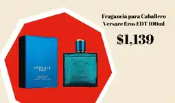 Elektra Fragancia para Caballero Versace Eros EDT 100ml oferta