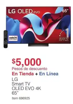 Costco LG Smart TV OLED EVO 4K oferta