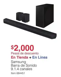 Costco Samsung Barra de Sonido 9.1.4 canales oferta