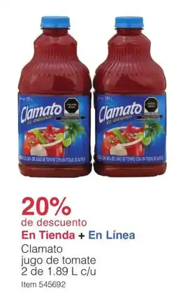 Costco Clamato jugo de tomate oferta