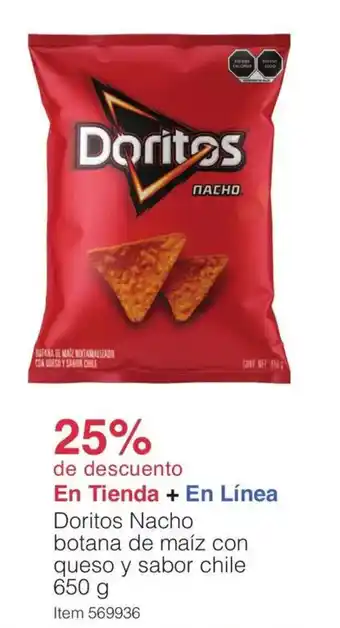 Costco Doritos Nacho botana de maíz con queso y sabor chile oferta