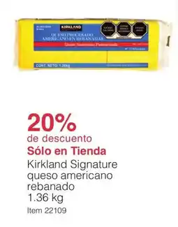 Costco Kirkland Signature queso americano rebanado oferta