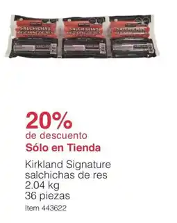 Costco Kirkland Signature salchichas de res oferta