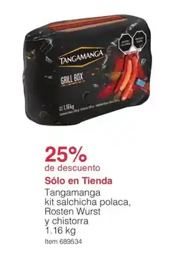 Costco Tangamanga kit salchicha polaca, Rosten Wurst y chistorra oferta