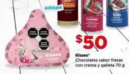 Bodega Aurrerá Kisses Chocolates sabor fresas con crema y galleta oferta