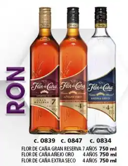 Bodegas Alianza Ron FLOR DE CAÑA gran reserva 7 años, añejo oro 4 años, extra seco 4 años oferta