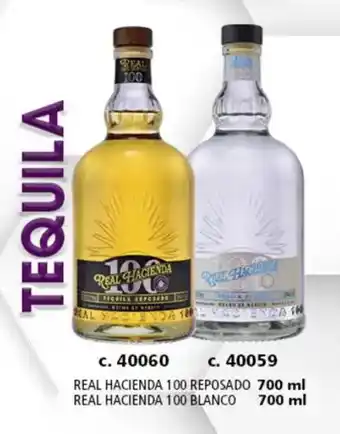 Bodegas Alianza Tequila REAL HACIENDA 100 reposado, 100 blanco oferta