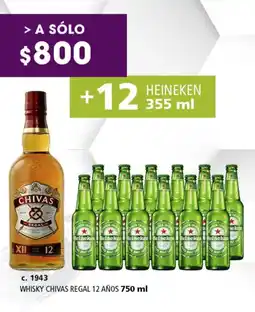 Bodegas Alianza Whisky chivas regal 12 años oferta