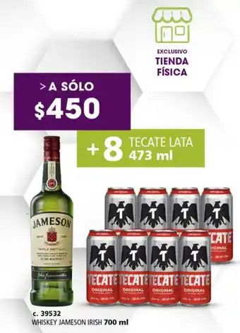 Bodegas Alianza Whiskey jameson irish oferta