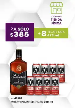 Bodegas Alianza Whisky ballantines 7 años oferta