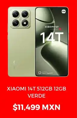 Sanborns Xiaomi 14T 512GB 12GB Verde oferta