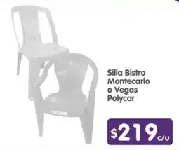 Arteli express Silla Bistro Montecarlo o Vegas Polycar oferta