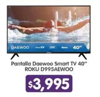 Arteli express Pantalla Daewoo Smart TV ROKU D995AEWOO oferta