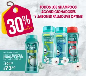 DelSol Shampoo palmolive optims 2 en 1, nivel 4 oferta