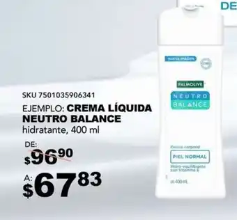 DelSol Crema líquida neutro balance hidratante oferta