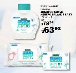 DelSol Shampoo suave neutro balance baby 0% oferta