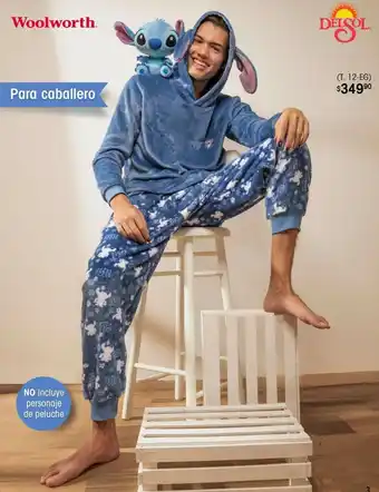 Woolworth DelSol Pijama Stitch para Caballero 12-EG oferta