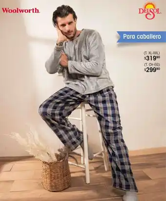 Woolworth Delsol Pijama para Caballero XL-XXL oferta