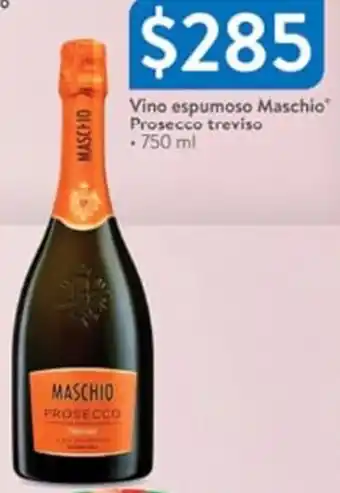 Walmart Vino Espumoso Maschio Prosecco Treviso oferta